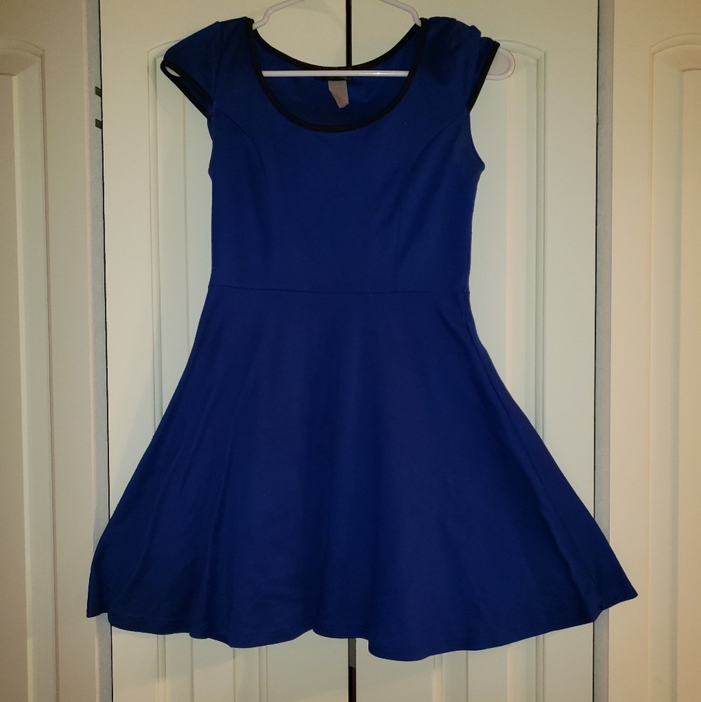 Blue mini dress